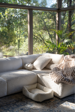 Chester & Lee | Furry Sleeper Dog Bed Beige by Chester & Lee, product image 9