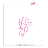 Seahorse PYO Cookie Stencil