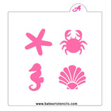 Seashore Oreo Stencil