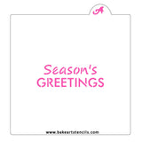 Season's Greetings Cookie Stencil