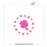 Shamrock and Dots Cookie Stencil