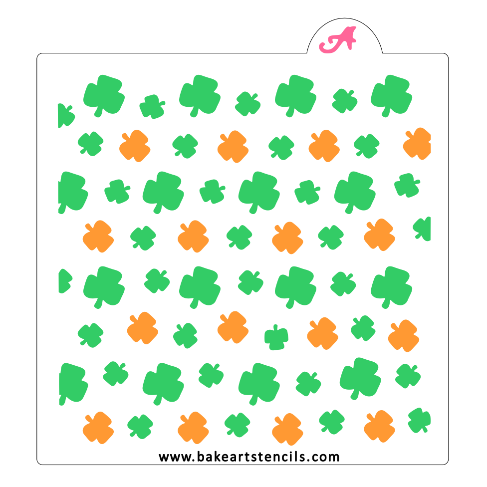 Shamrock Confetti Pattern Stencil