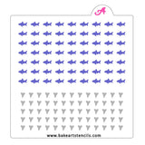 Shark Sprinkles Stencil