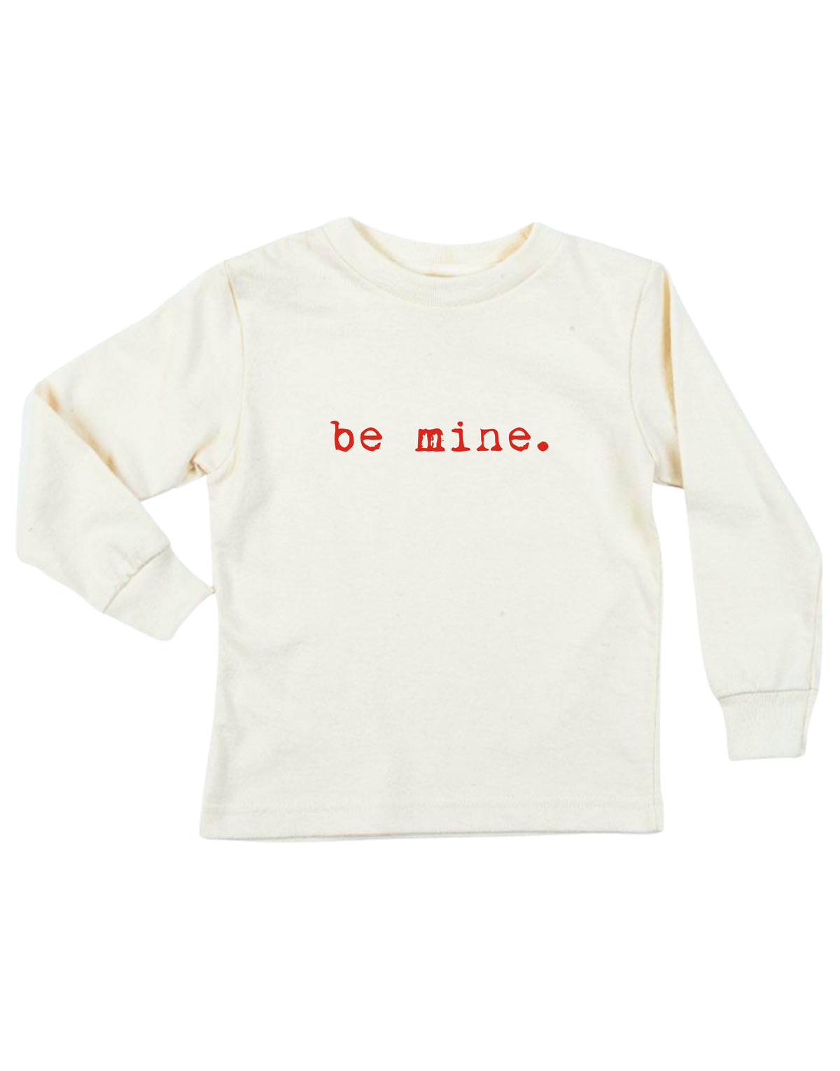 Be Mine Organic Kids T-Shirt Long Sleeve by Tenth & Pine, product image 2