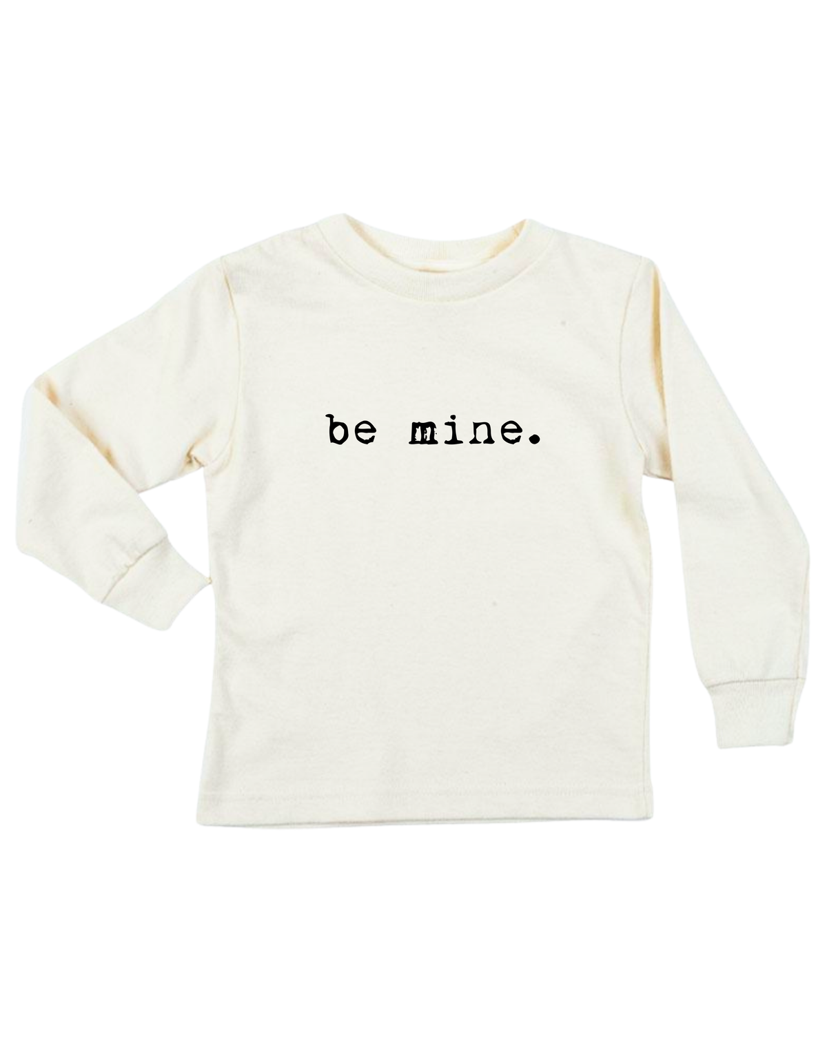 Be Mine Organic Kids T-Shirt Long Sleeve by Tenth & Pine