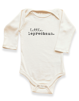 Little Leprechaun Organic Baby Bodysuit Long Sleeve by Tenth & Pine