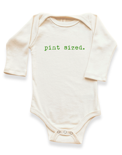 Pint Sized Organic Baby Bodysuit Long Sleeve by Tenth & Pine