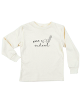 Back To School Organic Kids T-Shirt Long Sleeve by Tenth & Pine
