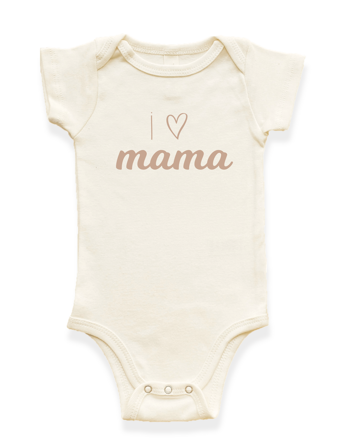 I Love Mama Organic Baby Bodysuit by Tenth & Pine