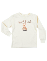 Reindeer Organic Kids T-Shirt Long Sleeve by Tenth & Pine