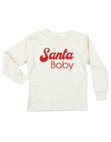Santa Baby Organic Kids T-Shirt Long Sleeve by Tenth & Pine