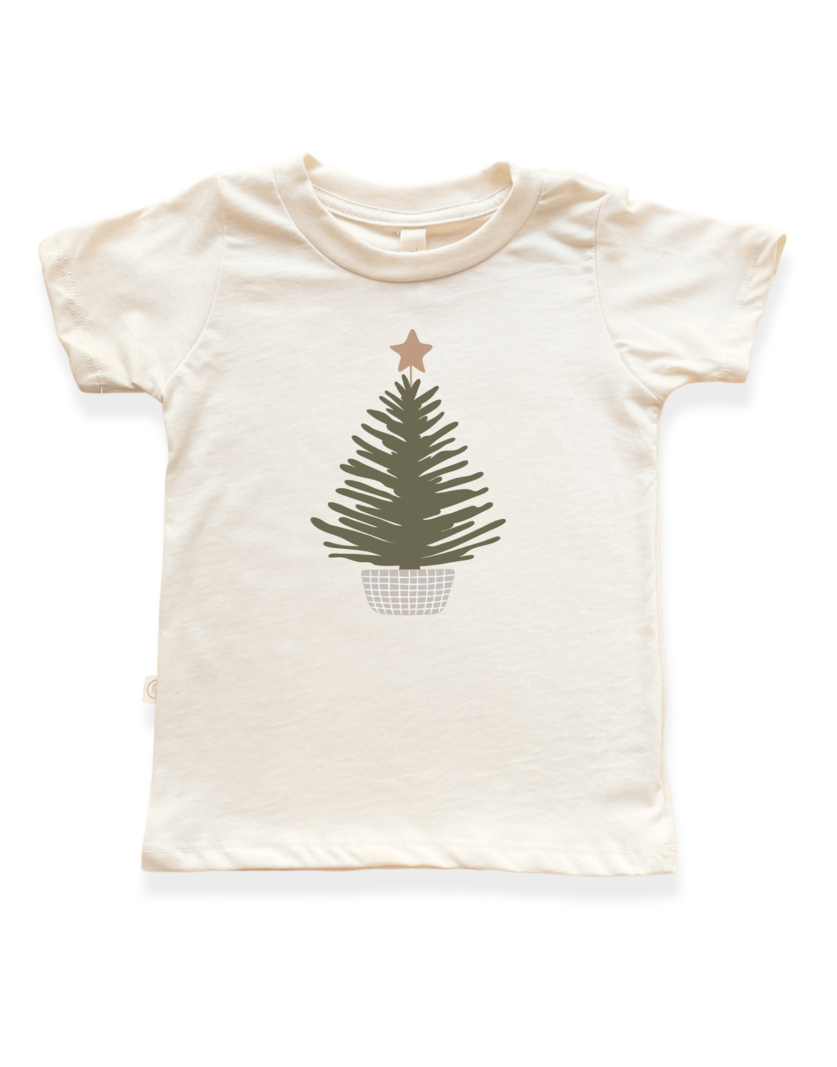 Holiday Tree Organic Kids T-Shirt by Tenth & Pine