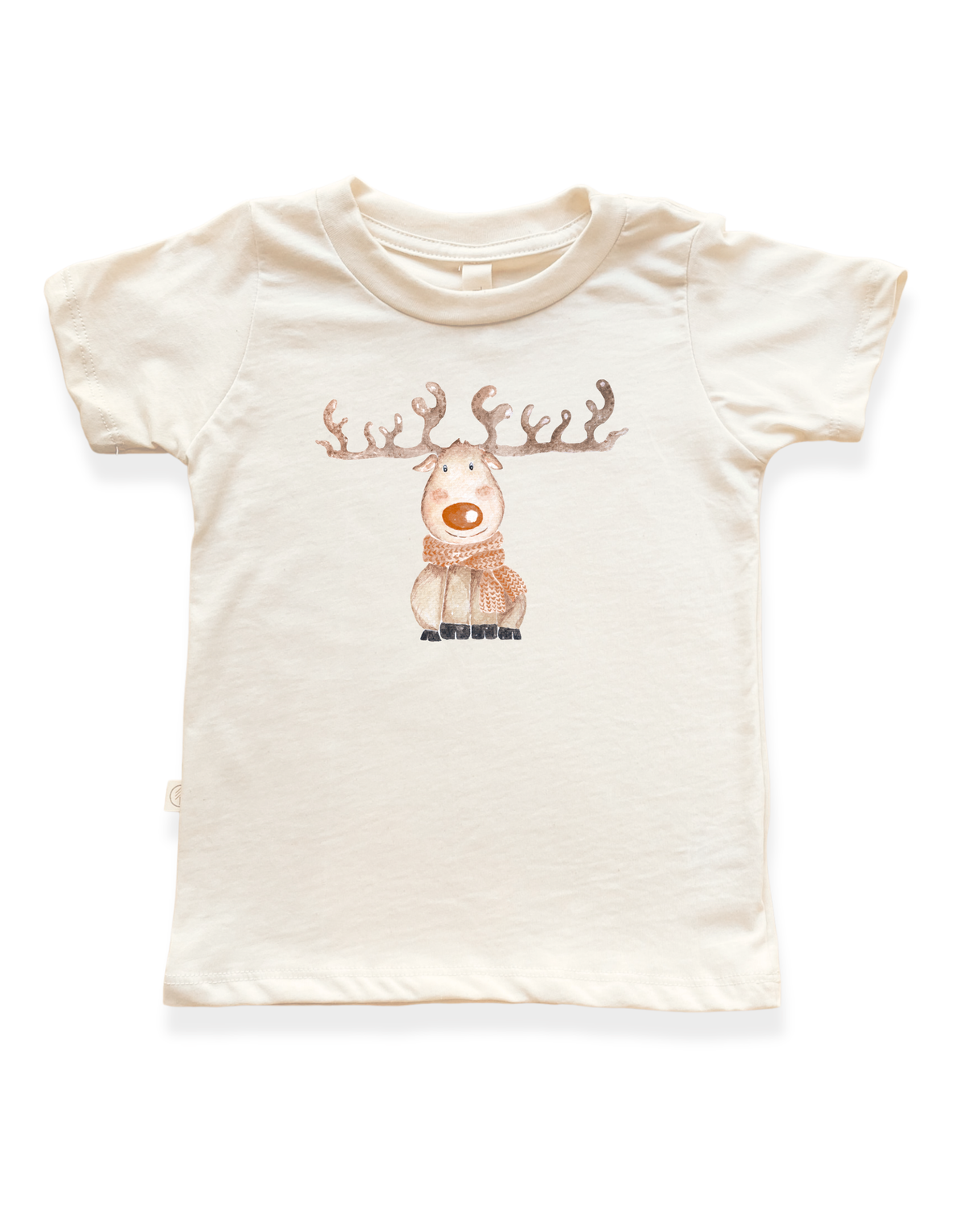 Reindeer Organic Kids T-Shirt by Tenth & Pine