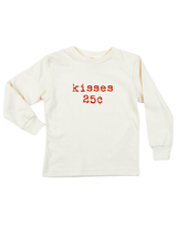 Kisses 25c Organic Kids T-Shirt Long Sleeve by Tenth & Pine, product image 2