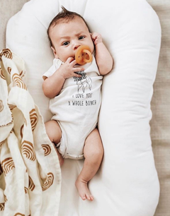 I Love You a Whole Bunch Organic Baby Bodysuit by Tenth & Pine, product image 2