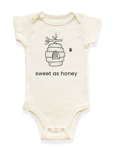 Sweet as Honey Organic Baby Bodysuit by Tenth & Pine