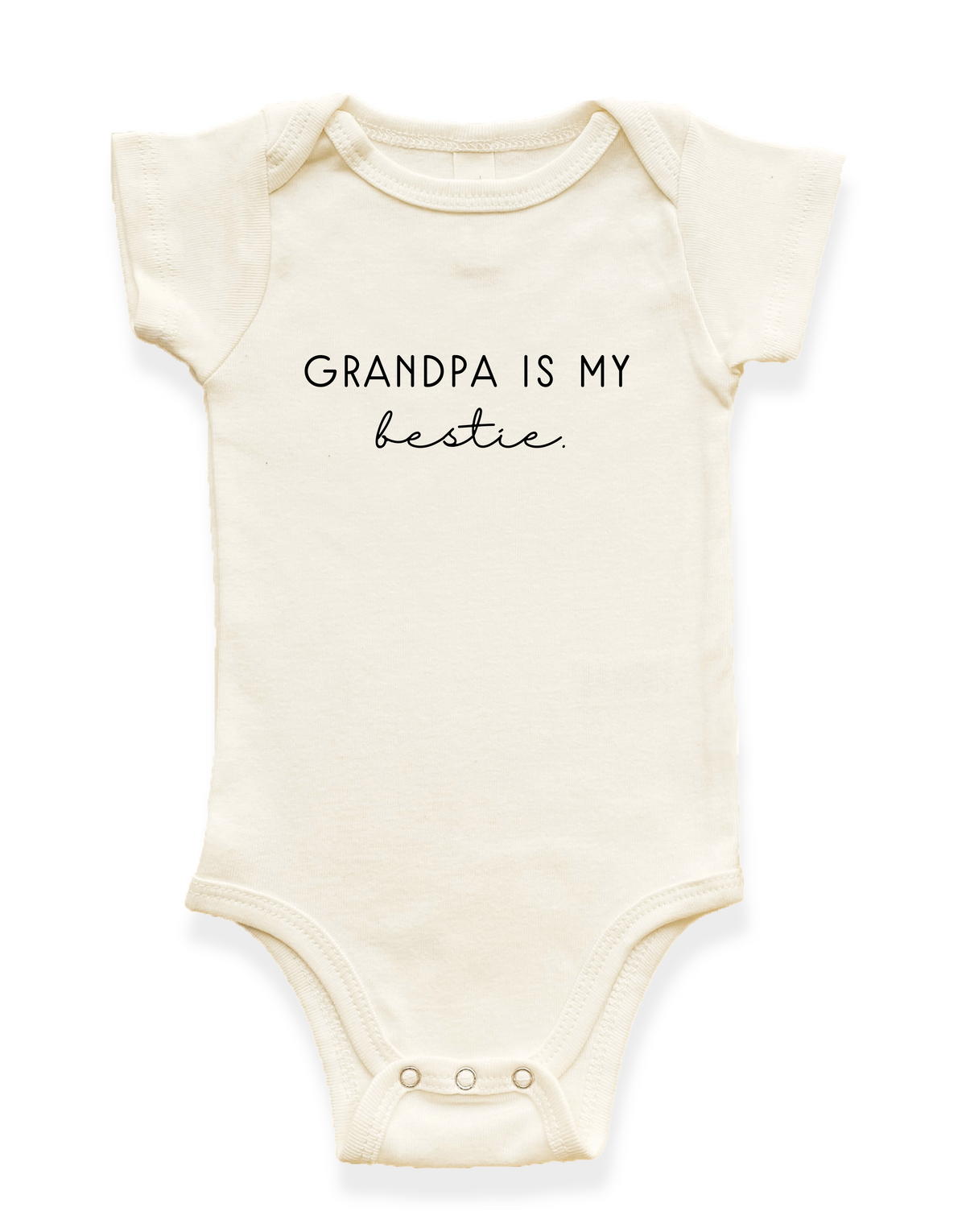 Grandpa is my Bestie Organic Baby Bodysuit by Tenth & Pine