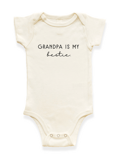 Grandpa is my Bestie Organic Baby Bodysuit by Tenth & Pine