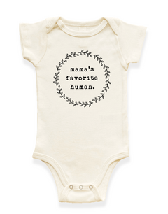 Mama's Favorite Human Organic Baby Bodysuit by Tenth & Pine