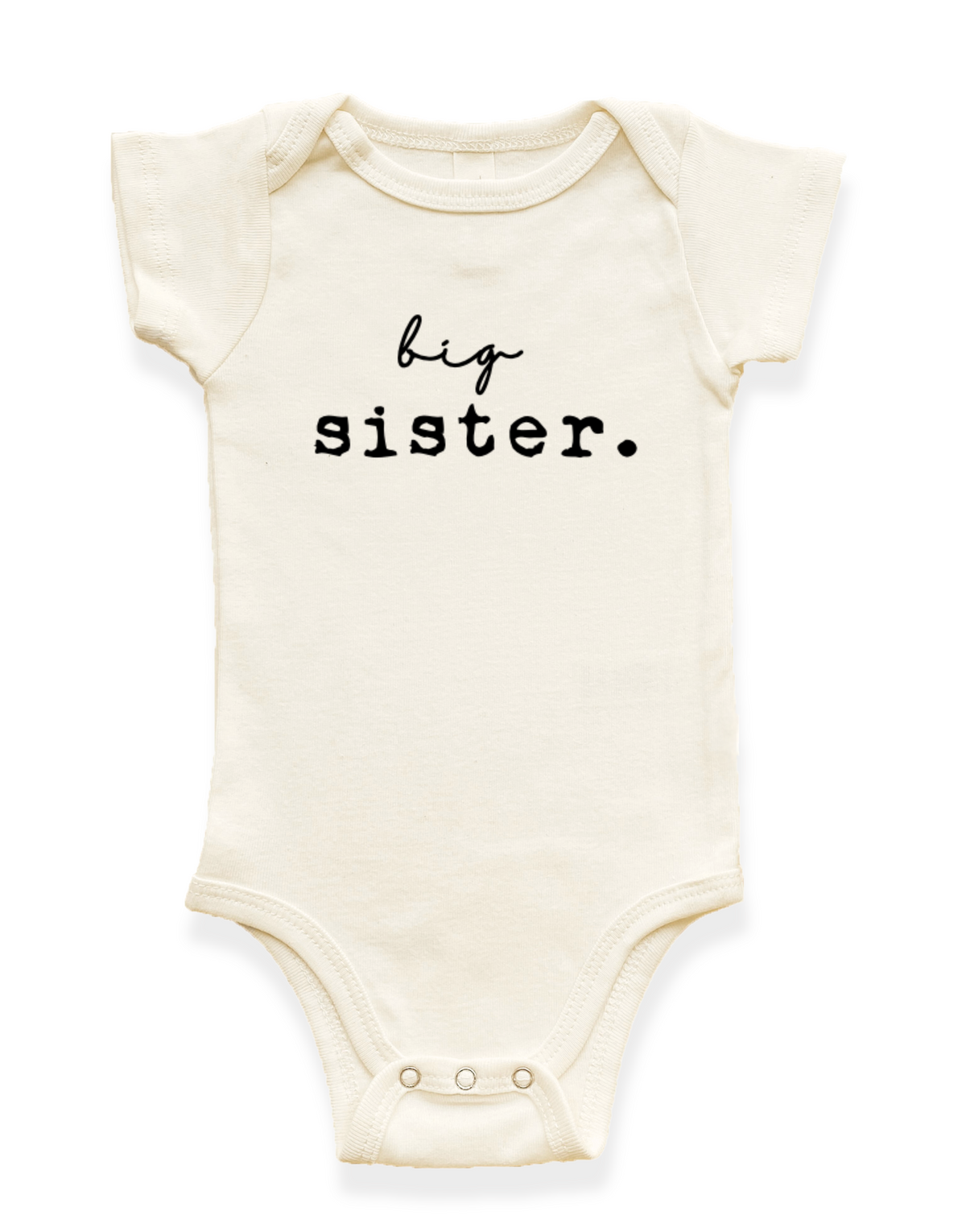Big Sister Organic Baby Bodysuit by Tenth & Pine