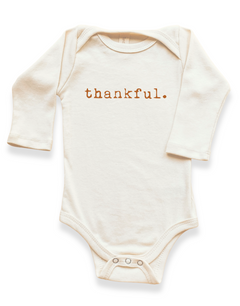 Thankful Organic Bodysuit Long Sleeve by Tenth & Pine, product image 6