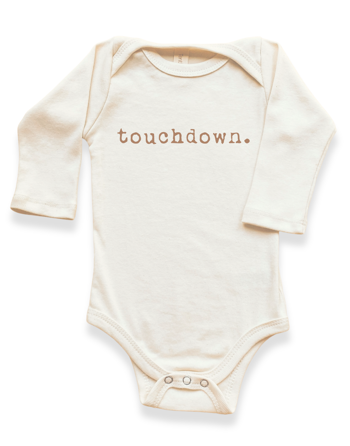 Touchdown Organic Baby Bodysuit Long Sleeve by Tenth & Pine, product image 2