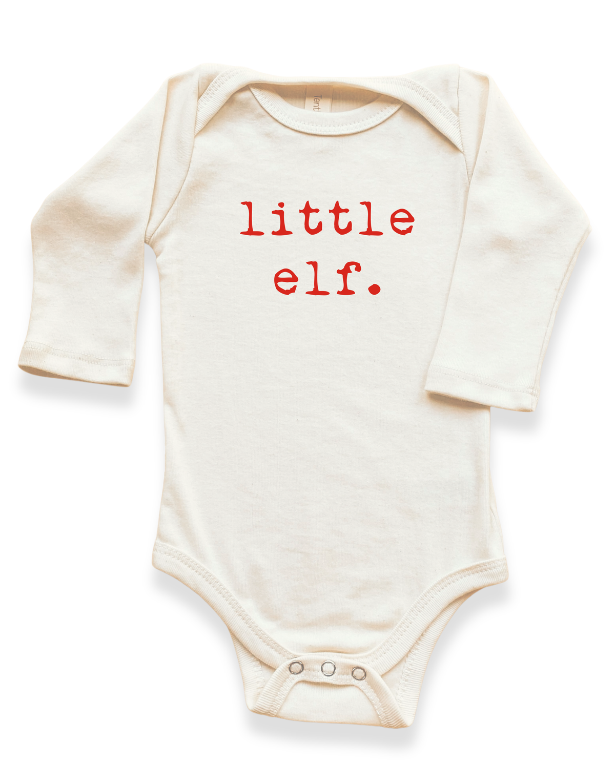 Little Elf Organic Baby Bodysuit Long Sleeve by Tenth & Pine