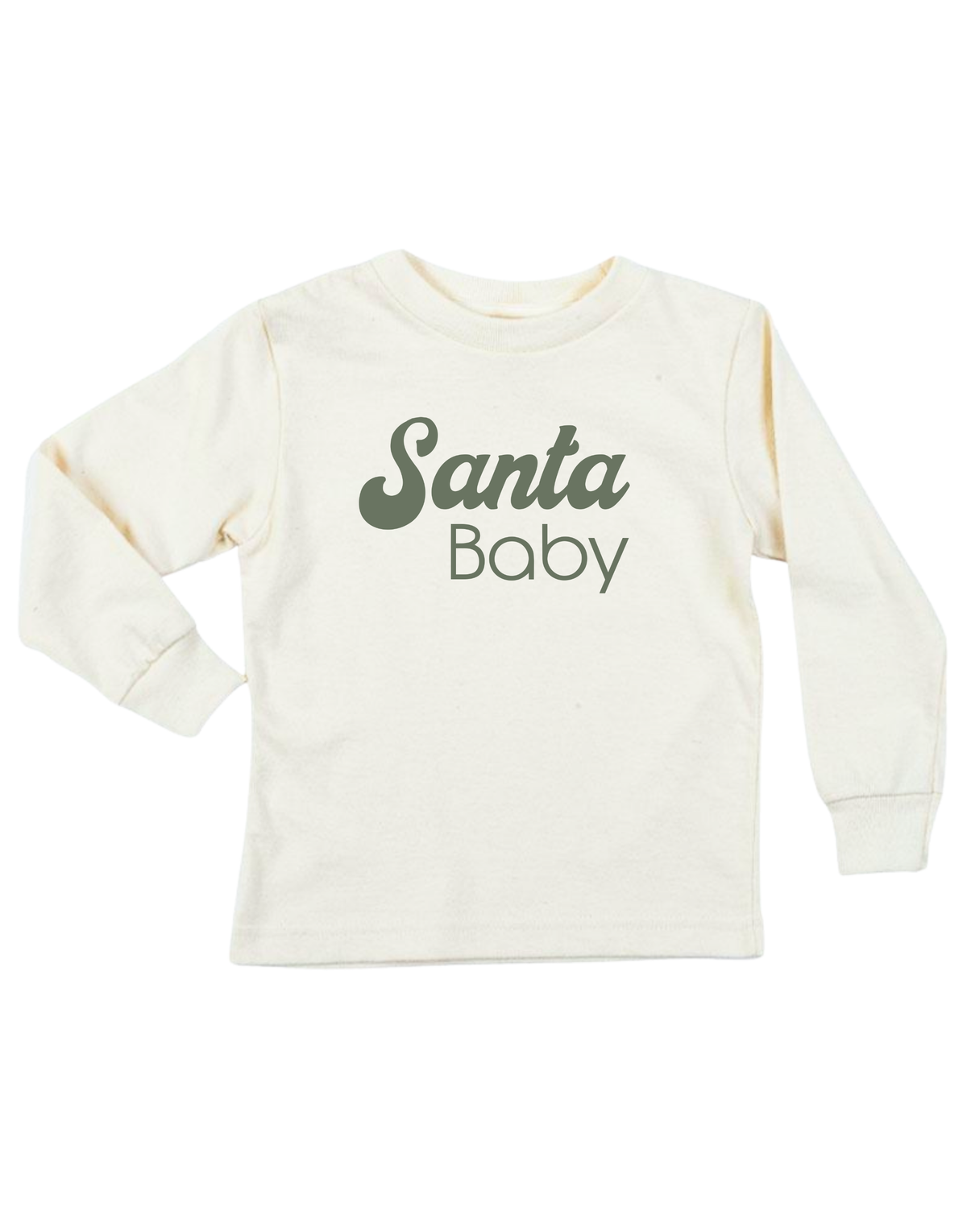 Santa Baby Organic Kids T-Shirt Long Sleeve by Tenth & Pine, product image 2