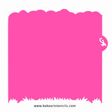 Short Grass & Clouds Stencil Edger