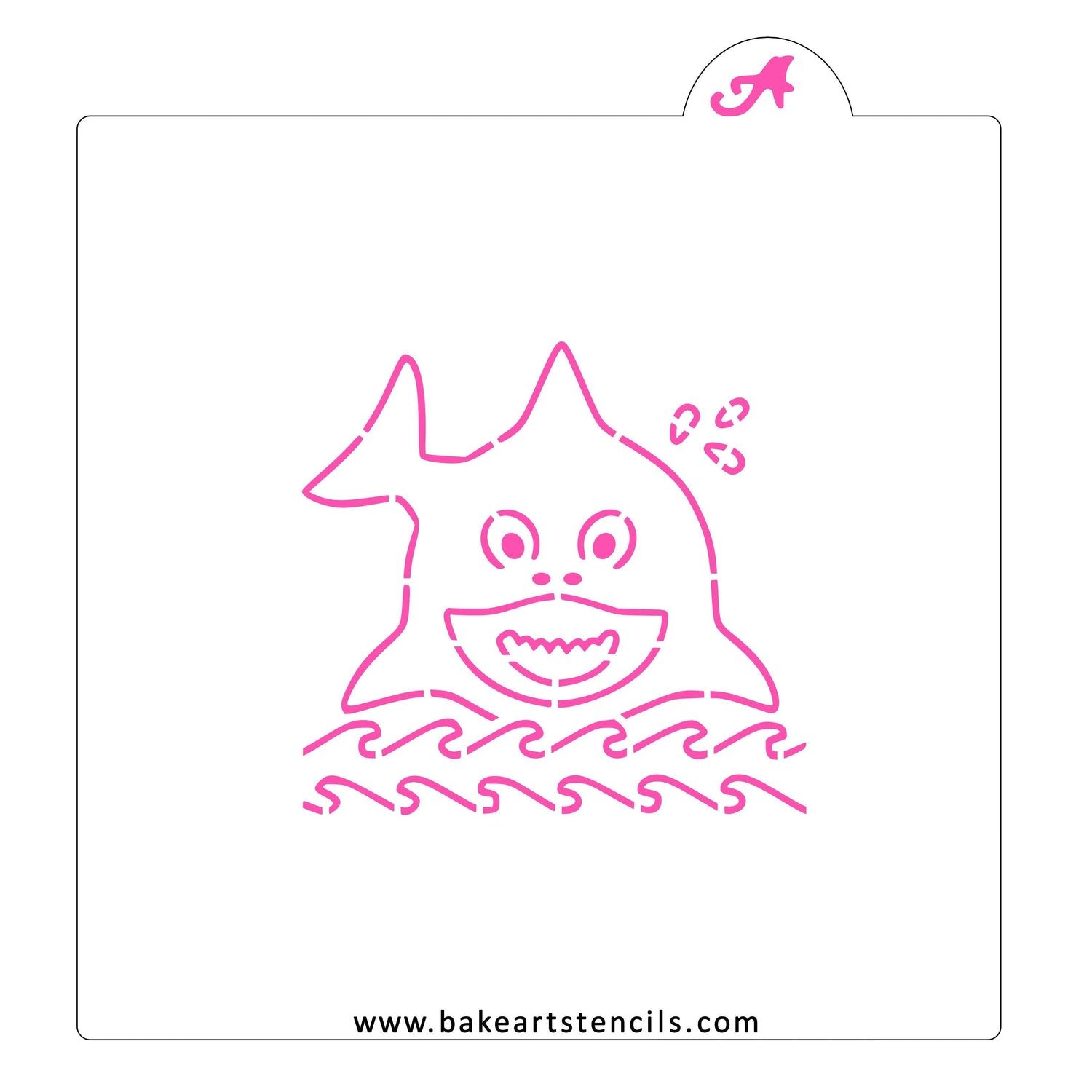 Silly Shark PYO Cookie Stencil