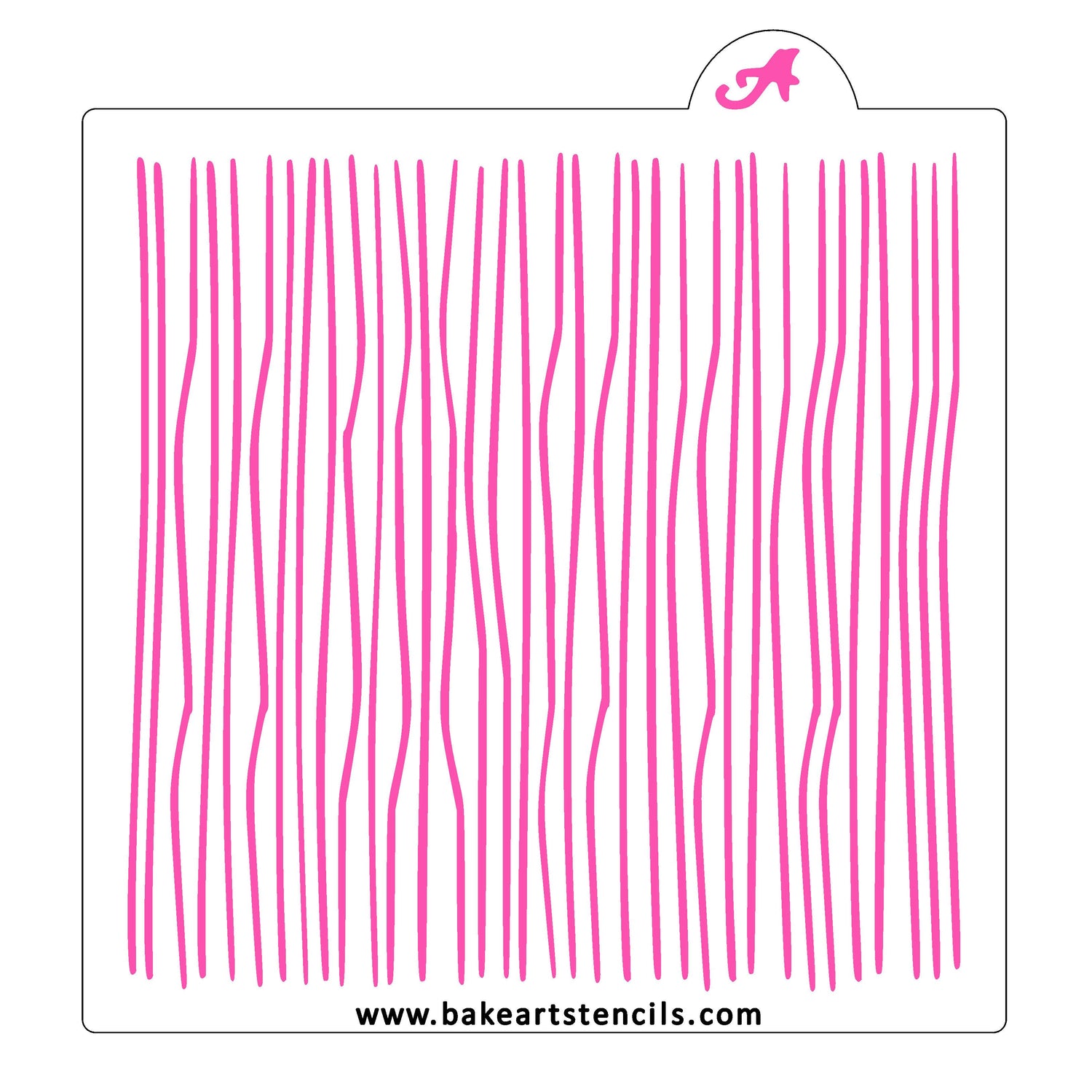 Skinny Burlap Lines Pattern Stencil