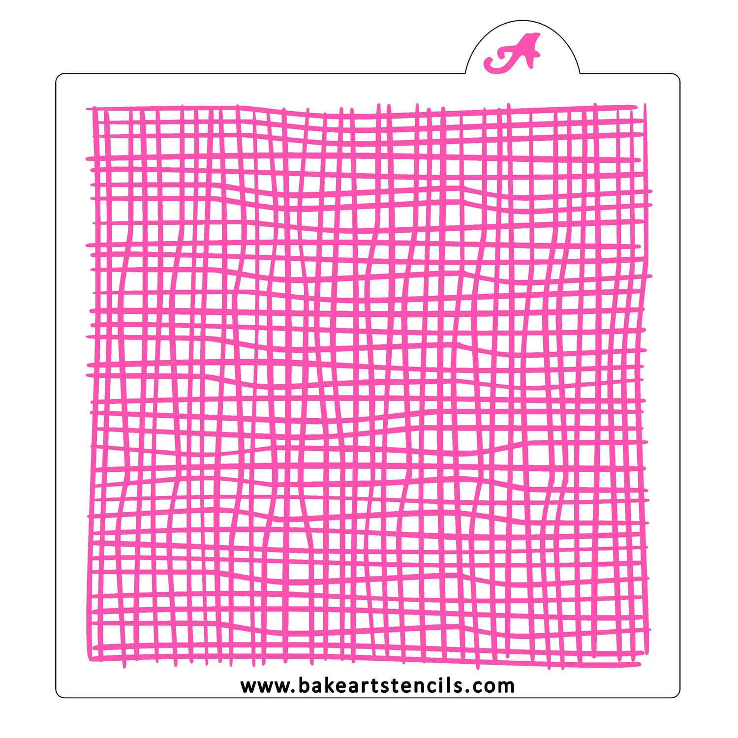 Skinny Burlap Lines Pattern Stencil
