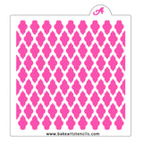 Skinny Quatrefoil Pattern Stencil