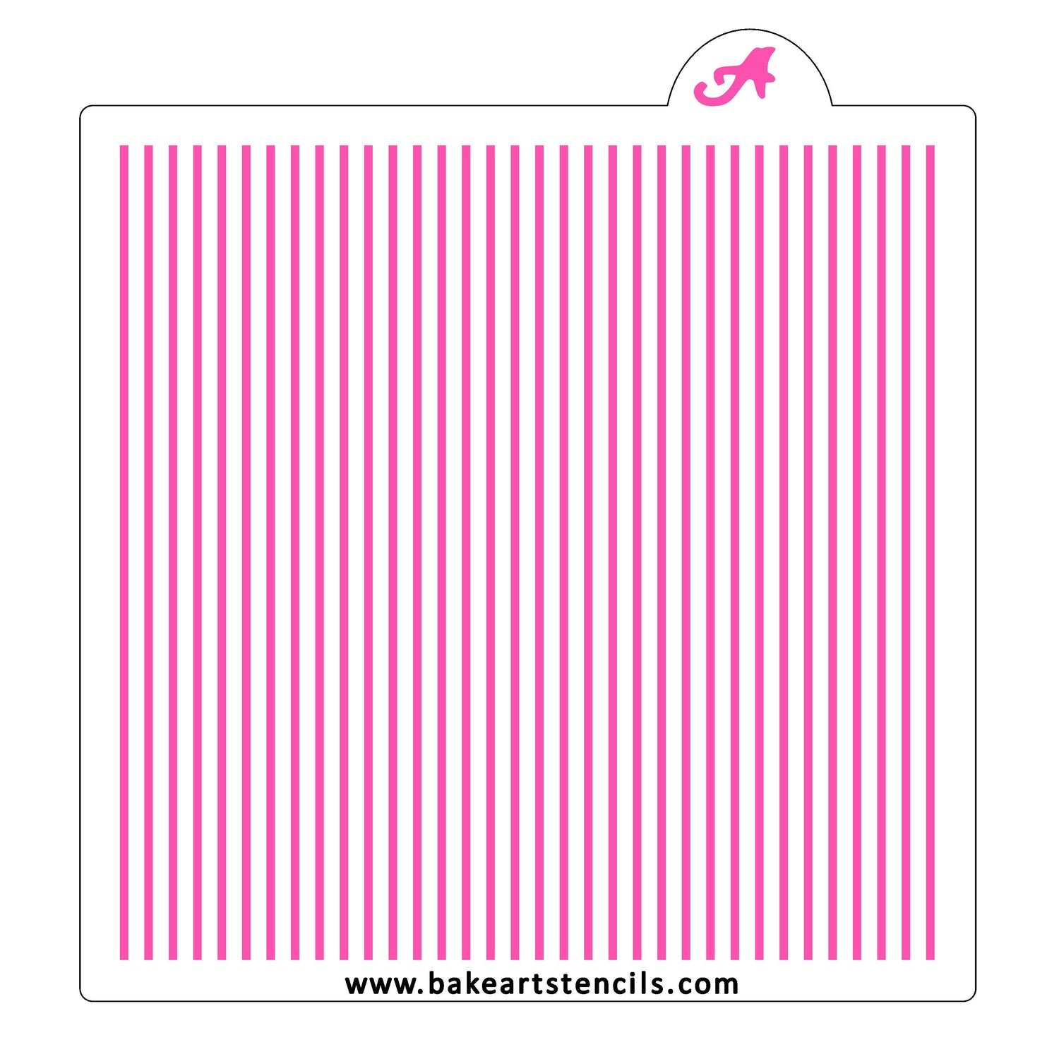 Skinny Stripes Cookie Stencil