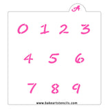 Numbers Stencil