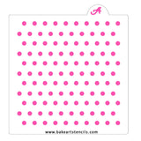 Small Polka Dots Pattern Stencil