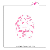 Snowballs PYO Cookie Stencil