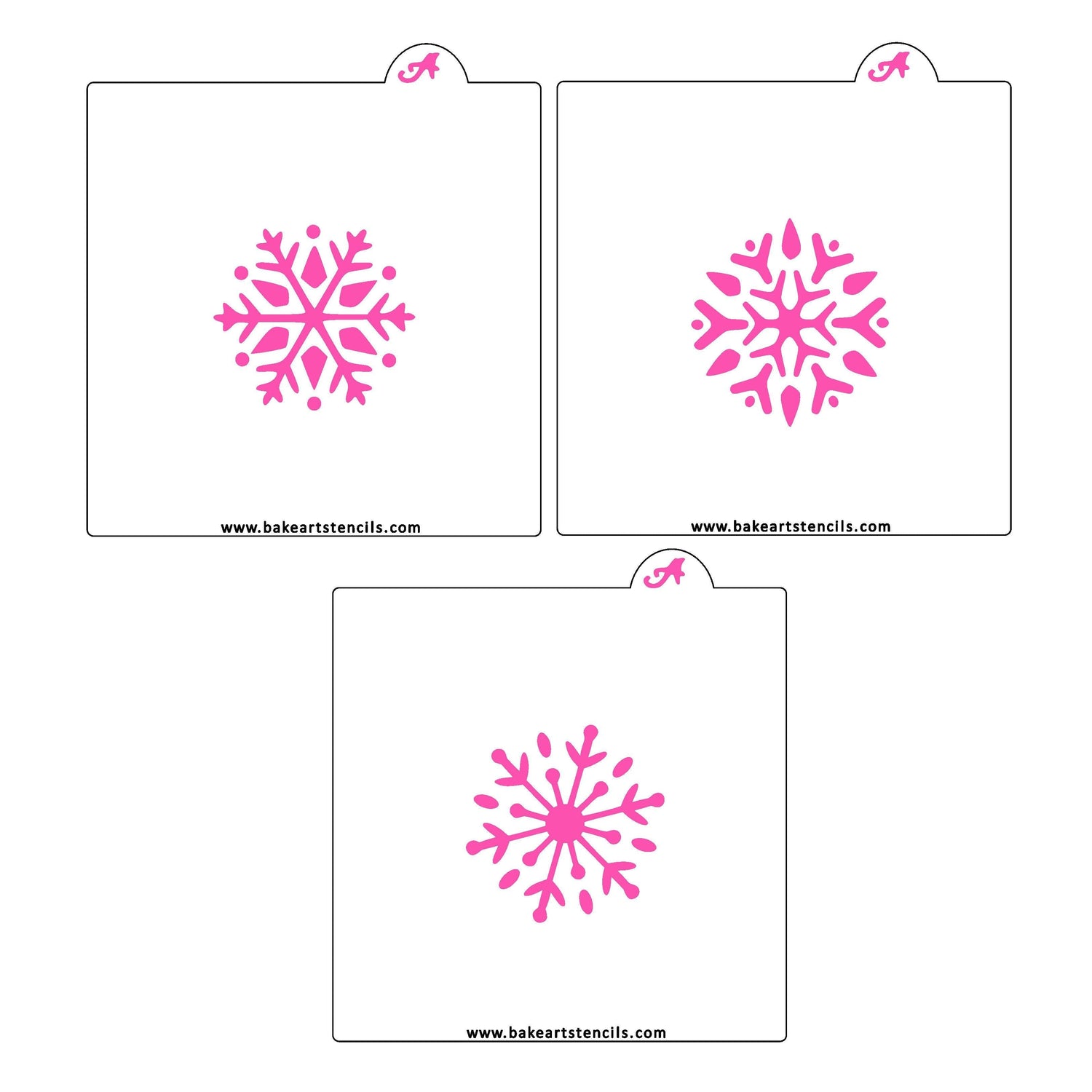 Snowflake Cookie Stencil Set