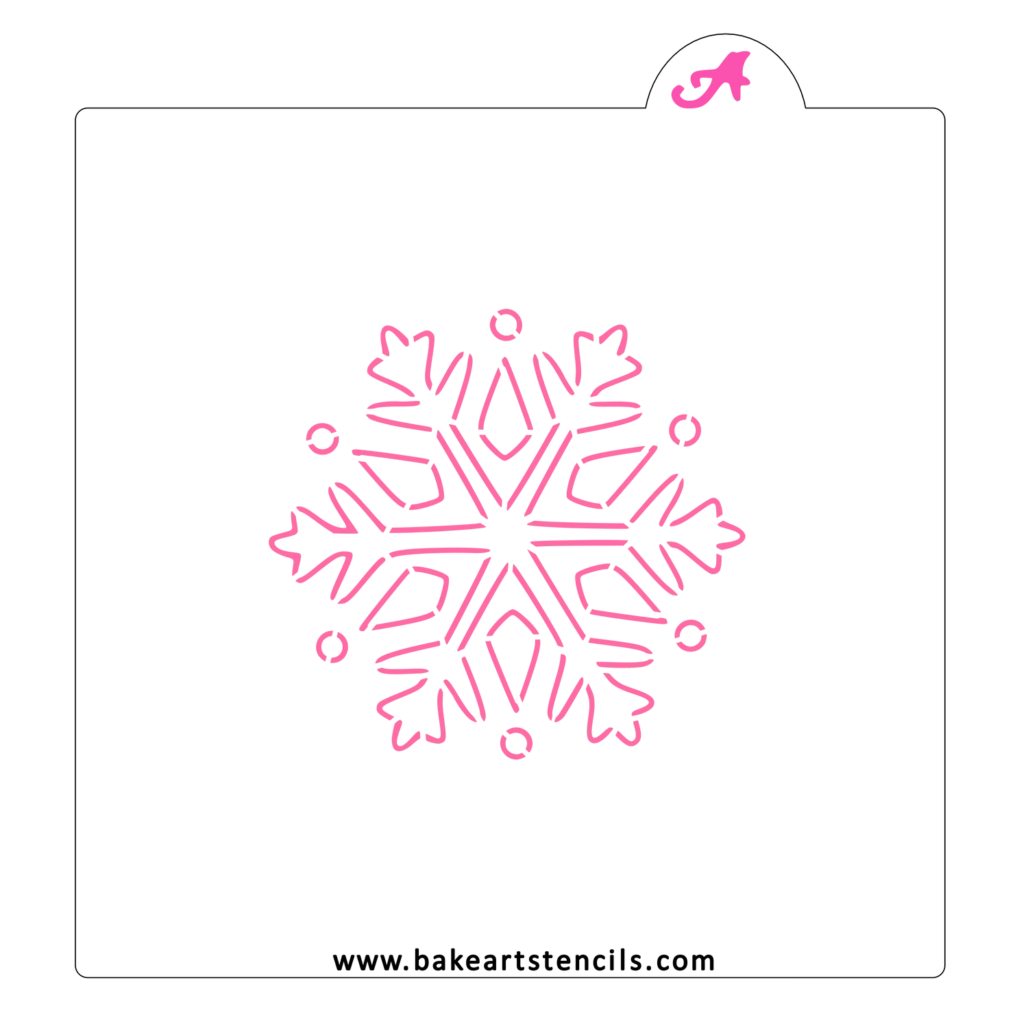 Snowflake PYO Cookie Stencil