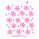Snowflake Pattern Cookie Stencil