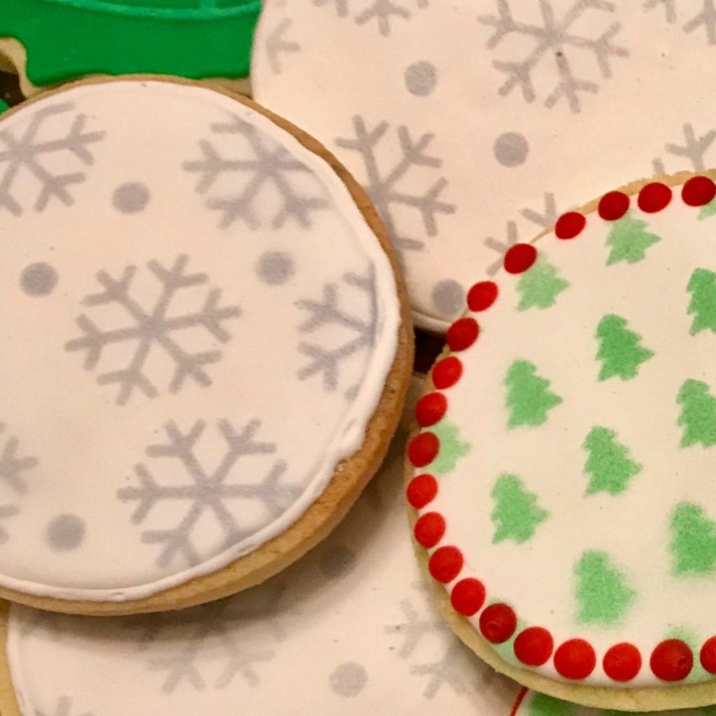 Snowflake Pattern Cookie Stencil