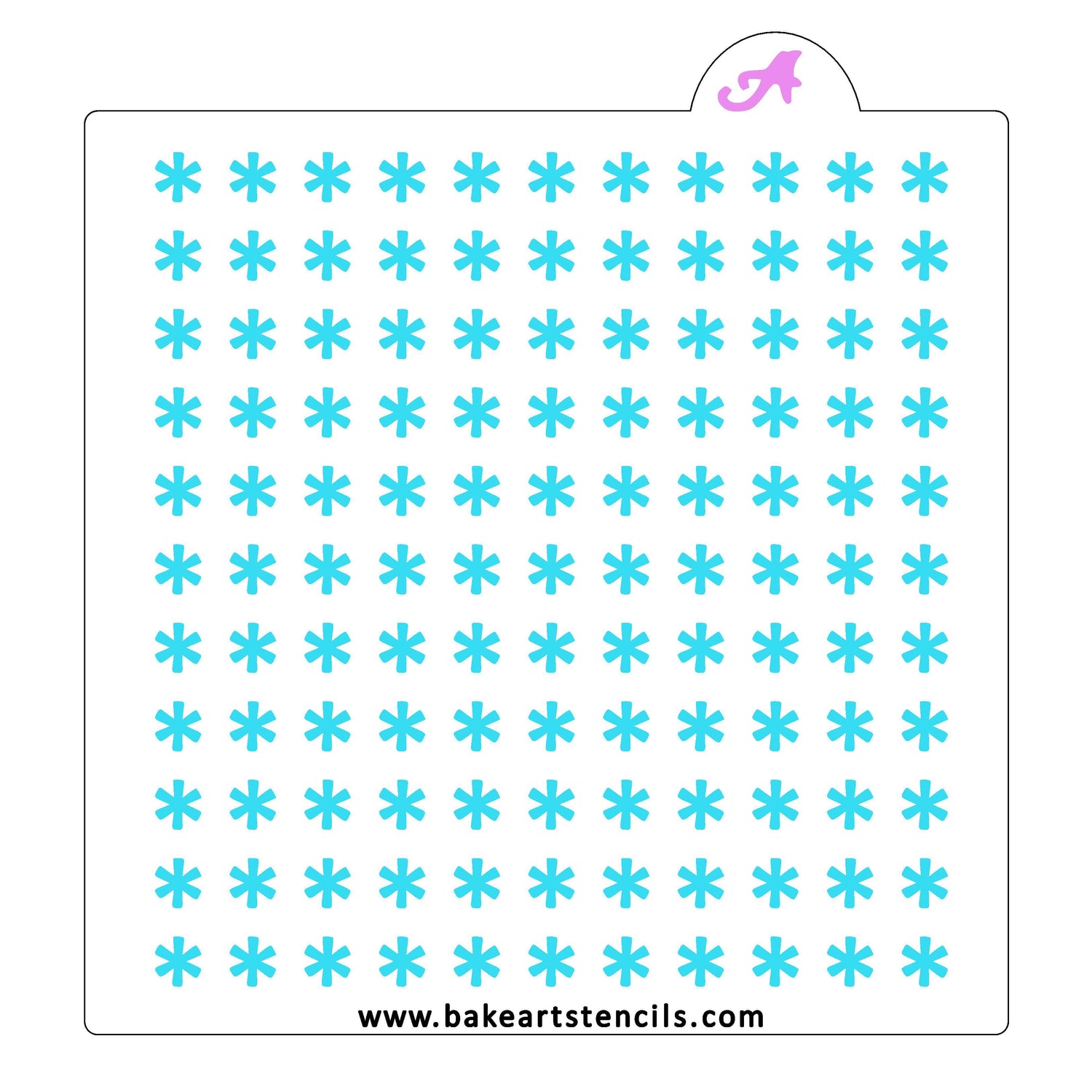 Snowflake Sprinkles Stencil