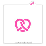 Soft Pretzel Cookie Stencil