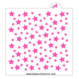 Space Stars Pattern Stencil