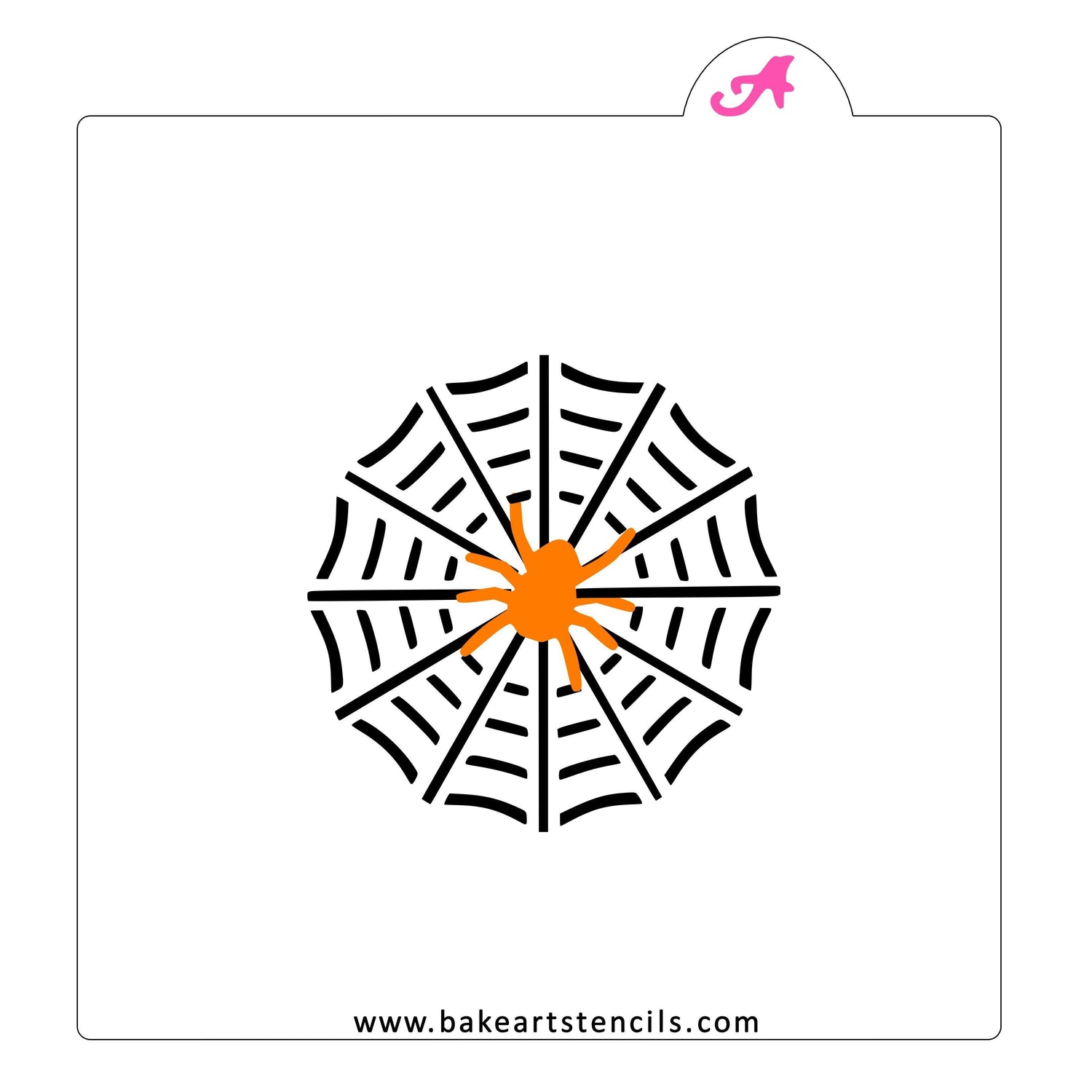 Spider Web Cookie Stencil