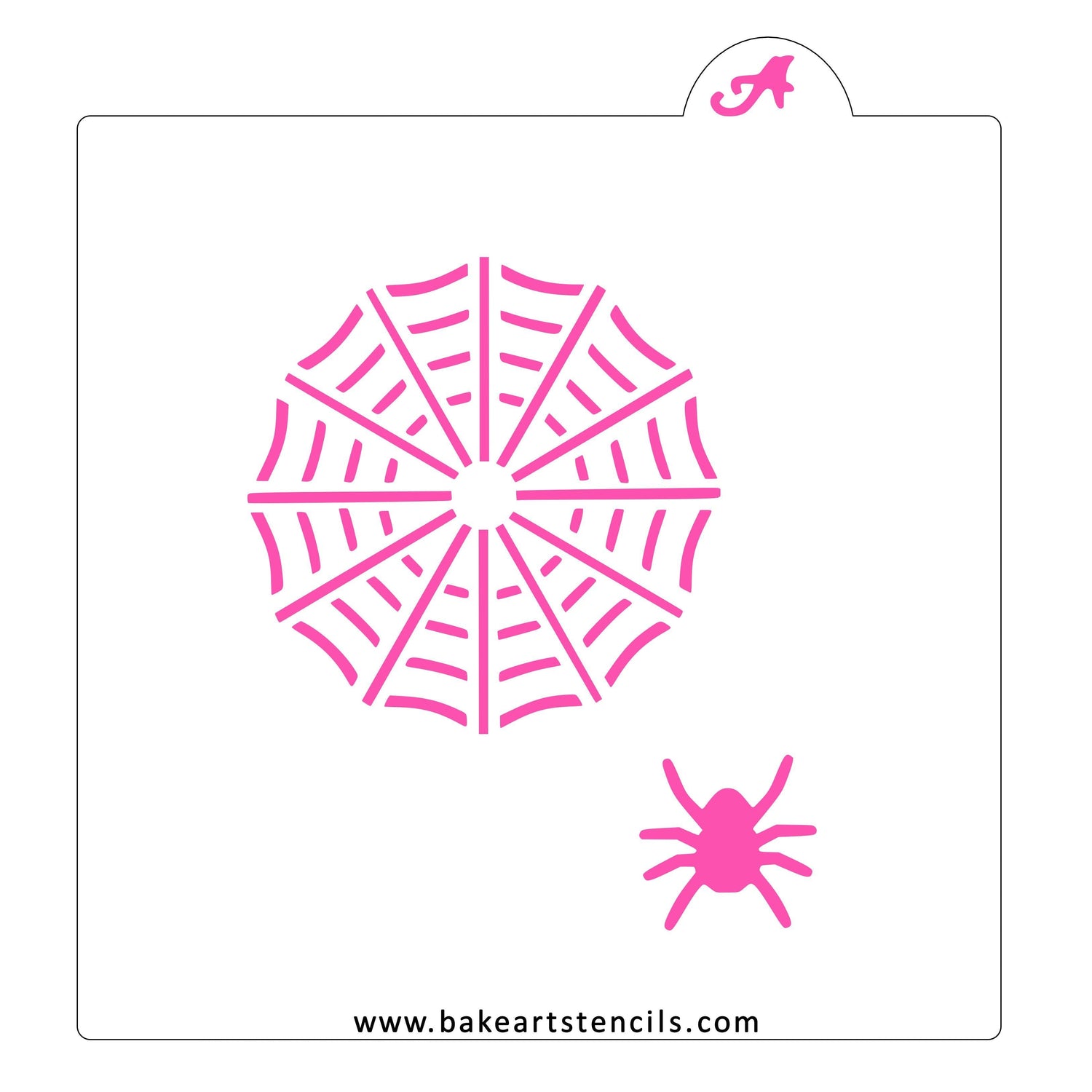 Spider Web Cookie Stencil