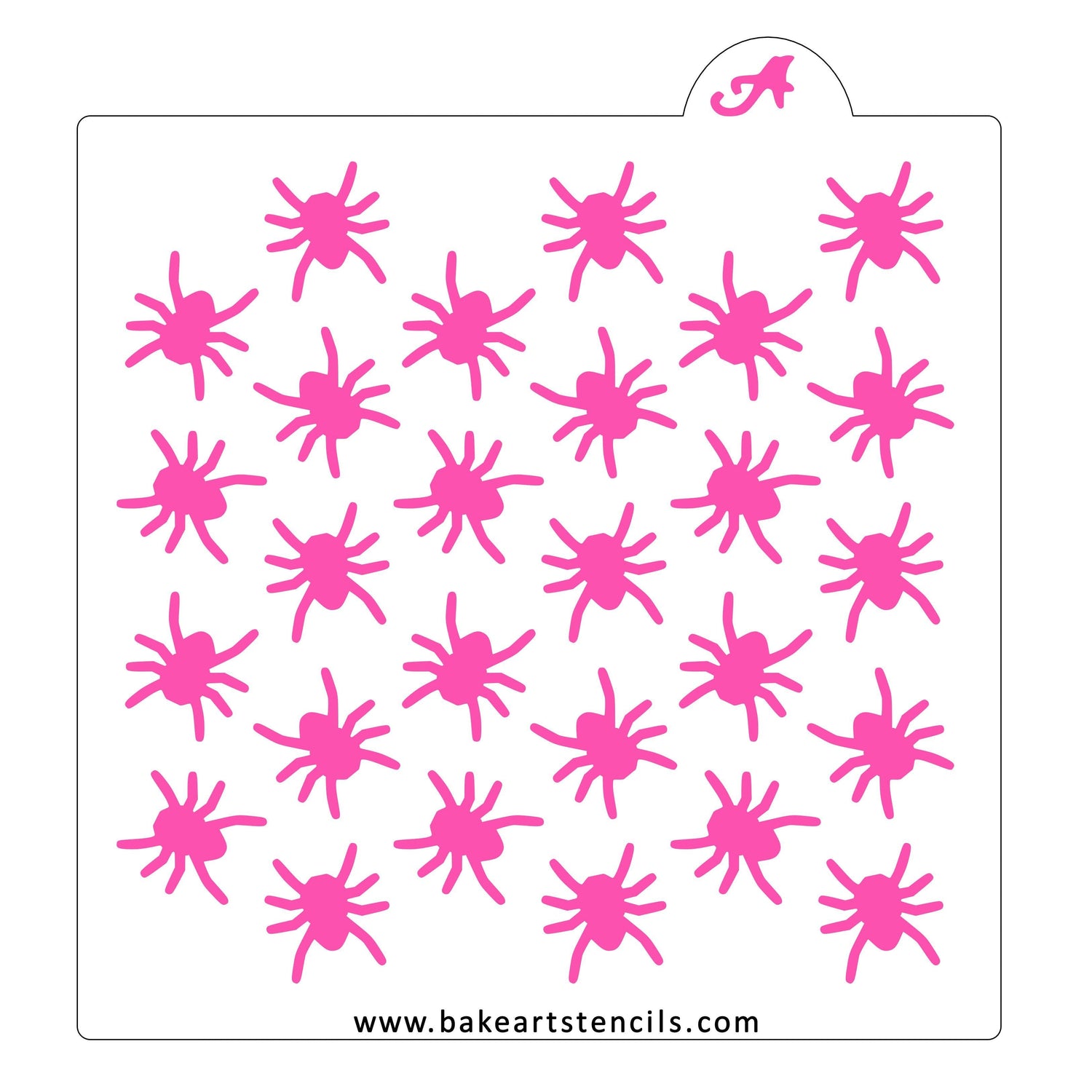 Spiders Pattern Cookie Stencil