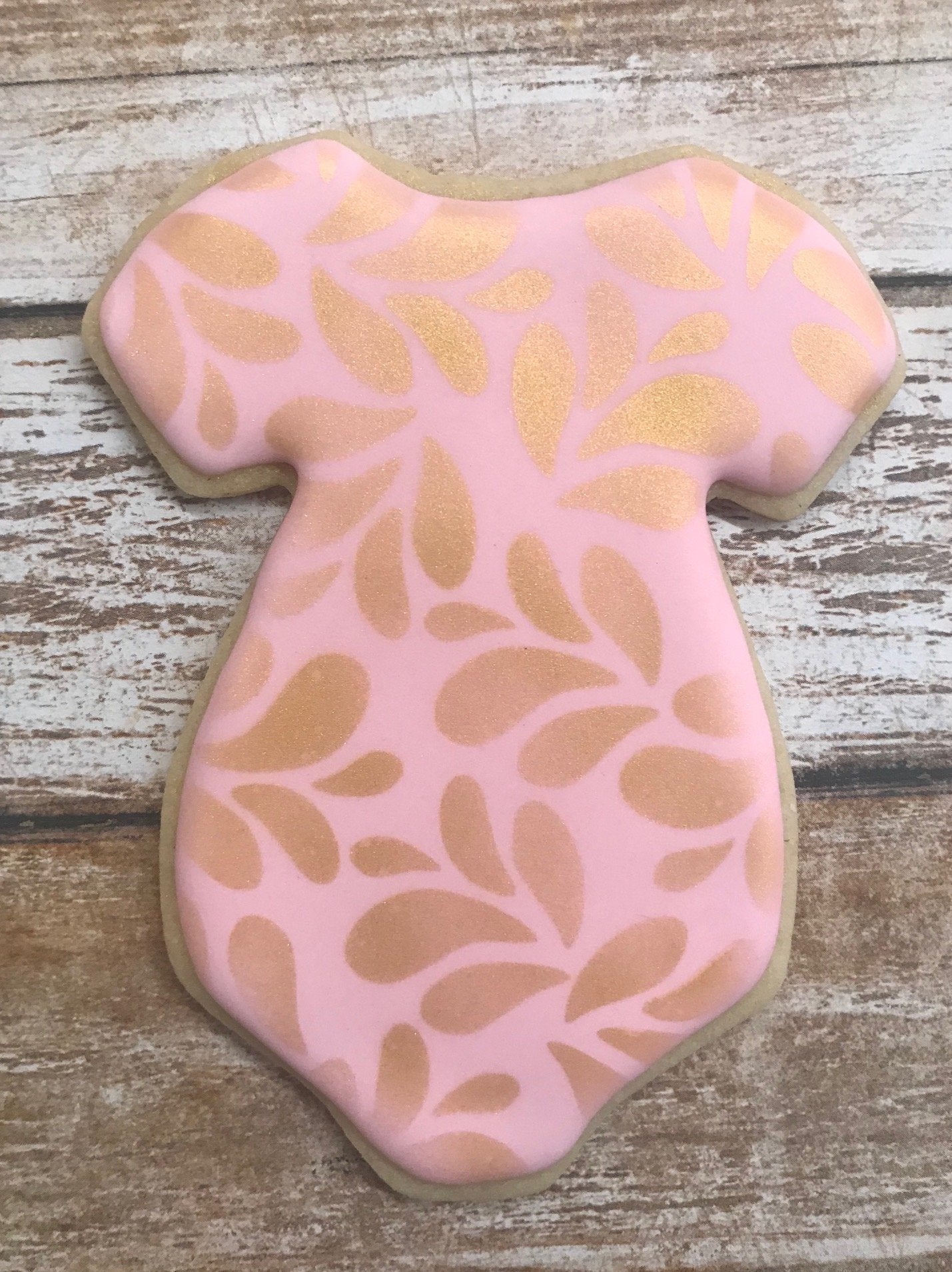 Splashy Swirls Pattern Stencil