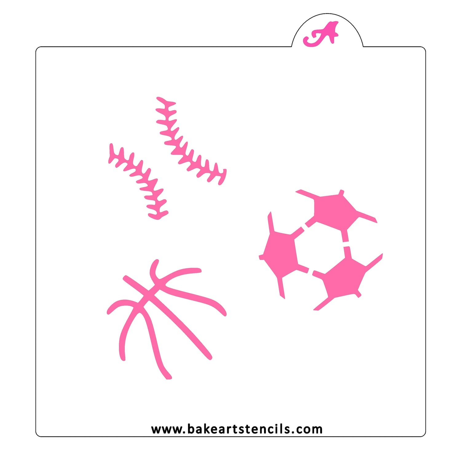 Sports Balls Oreo Stencil
