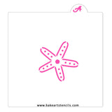 Spotted Starfish Cookie Stencil